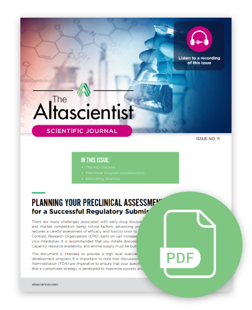 Download Issue 11 to read about planning your preclinical assessment for a successful regulatory submission.